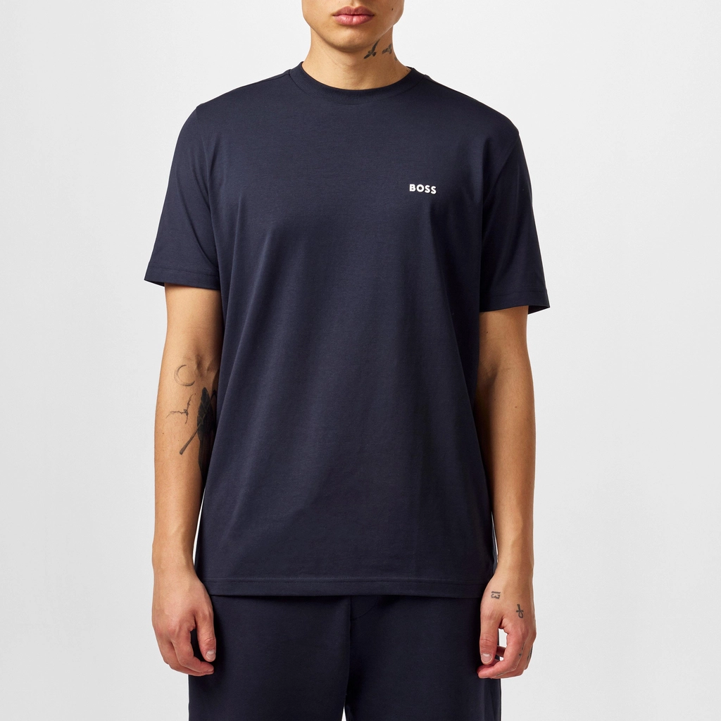 Hugo Boss Crew Logo T Shirt - Navy 402